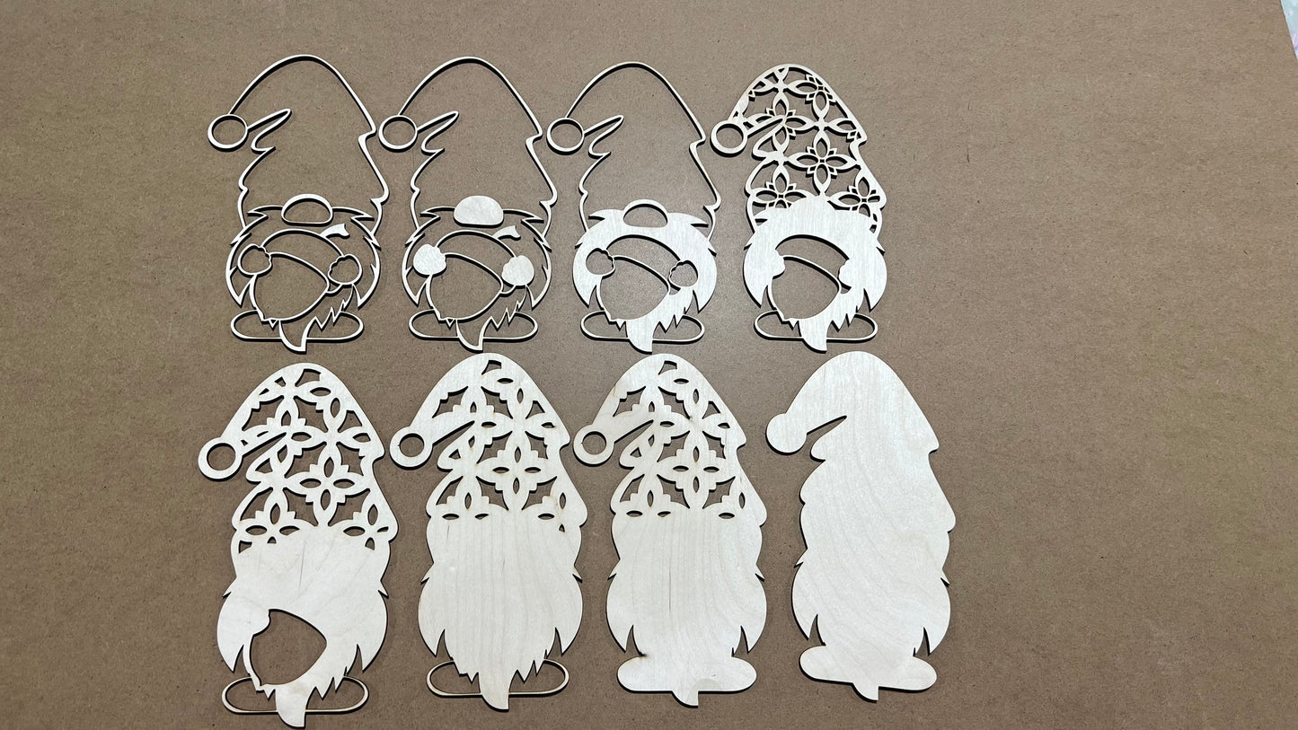 Fall Gnome Sign KIT , Laser cut Fall Design KIT  , Multi Layer Fall Gnome Holding a Pumkin KIT