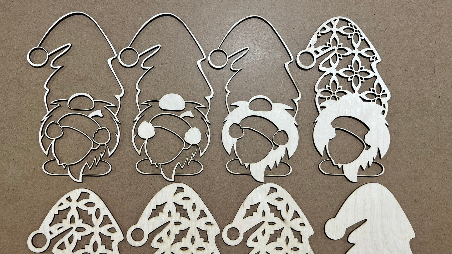 Fall Gnome Sign KIT , Laser cut Fall Design KIT  , Multi Layer Fall Gnome Holding a Pumkin KIT