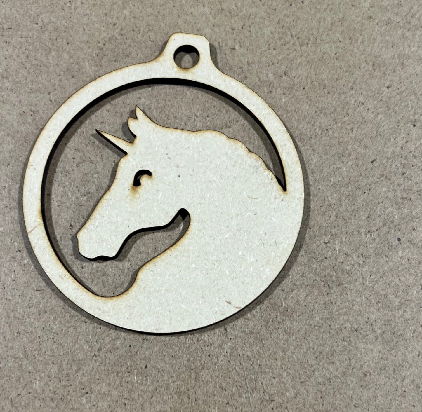 Unicorn Ornament , Laser Engraved Ornament , Christmas Ornament