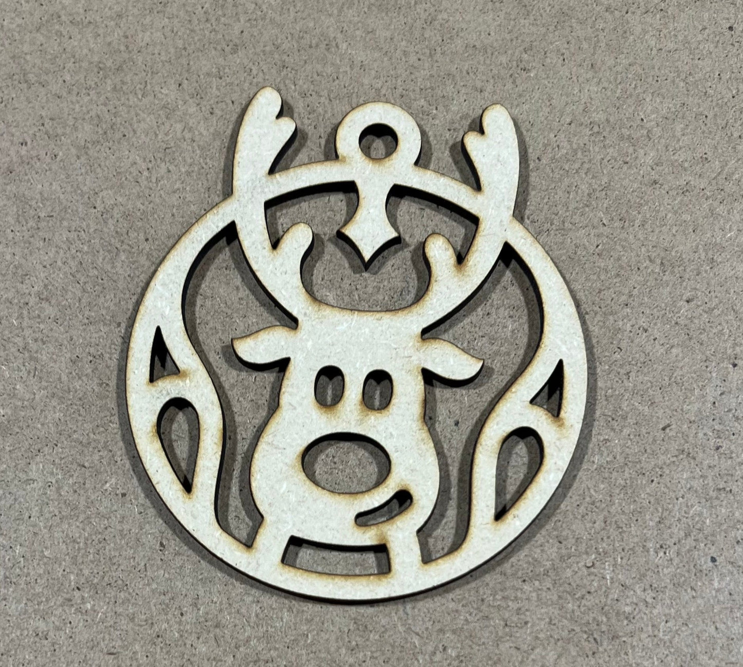 Reindeer Ornament  , Laser Engraved Ornament , Christmas Ornament