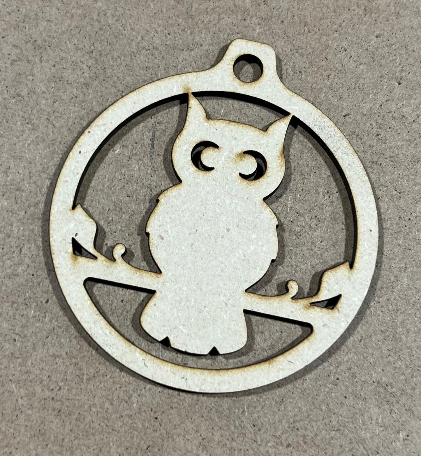 Owl Ornament , Laser Engraved Ornament , Christmas Ornament