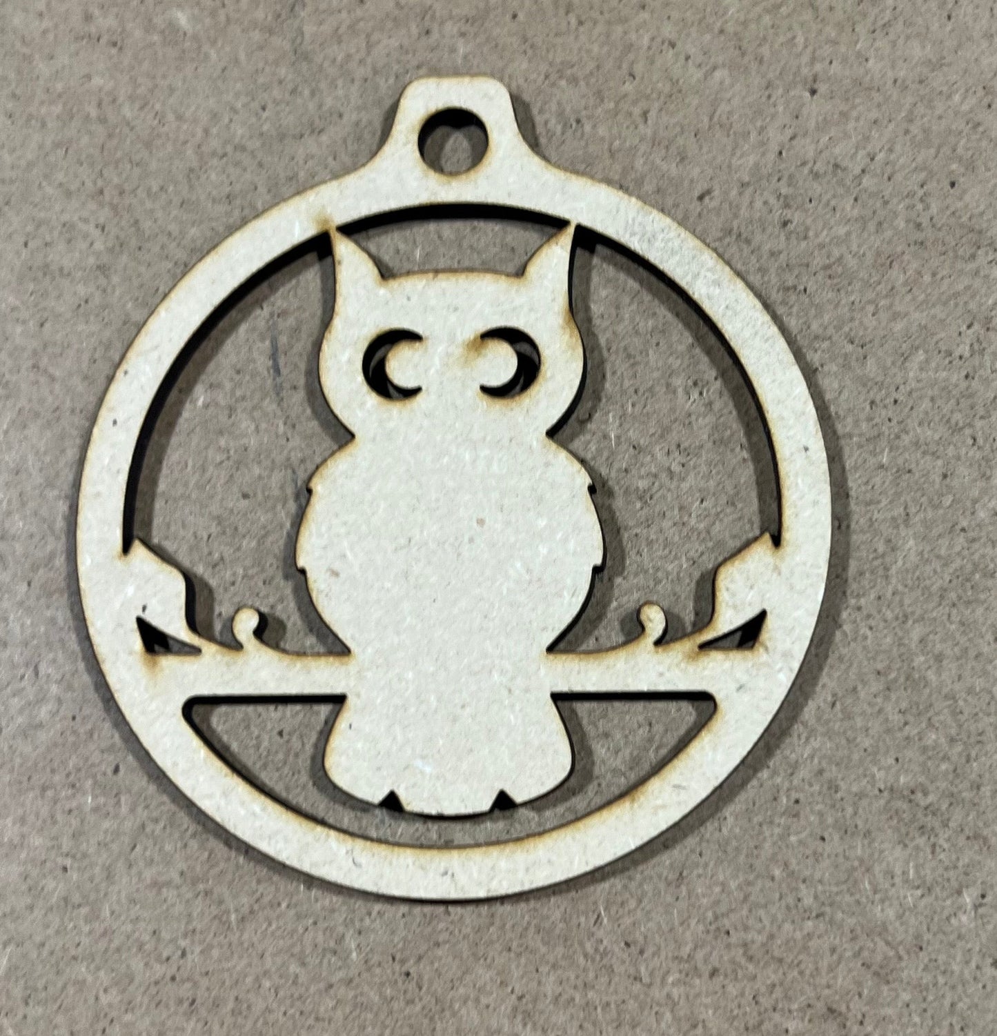 Owl Ornament , Laser Engraved Ornament , Christmas Ornament