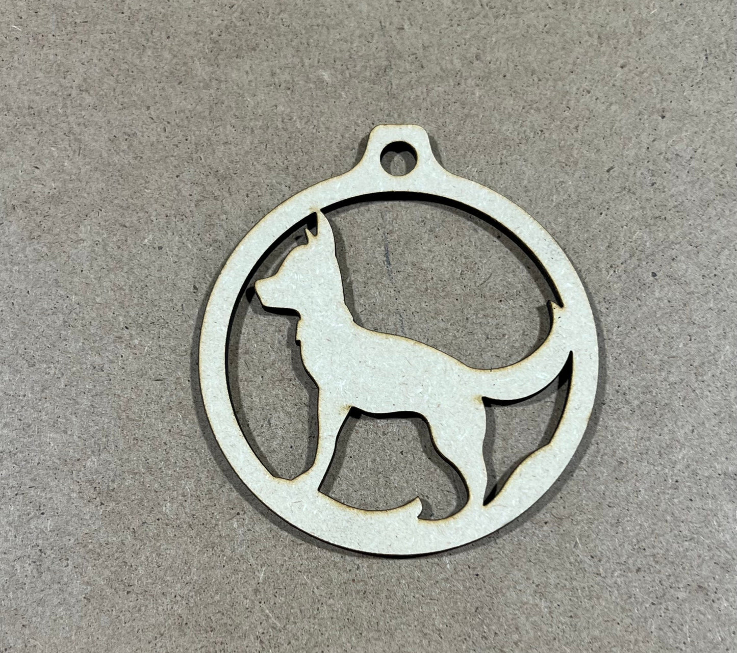 Dog Ornament  , Laser Engraved Ornament , Christmas Ornament