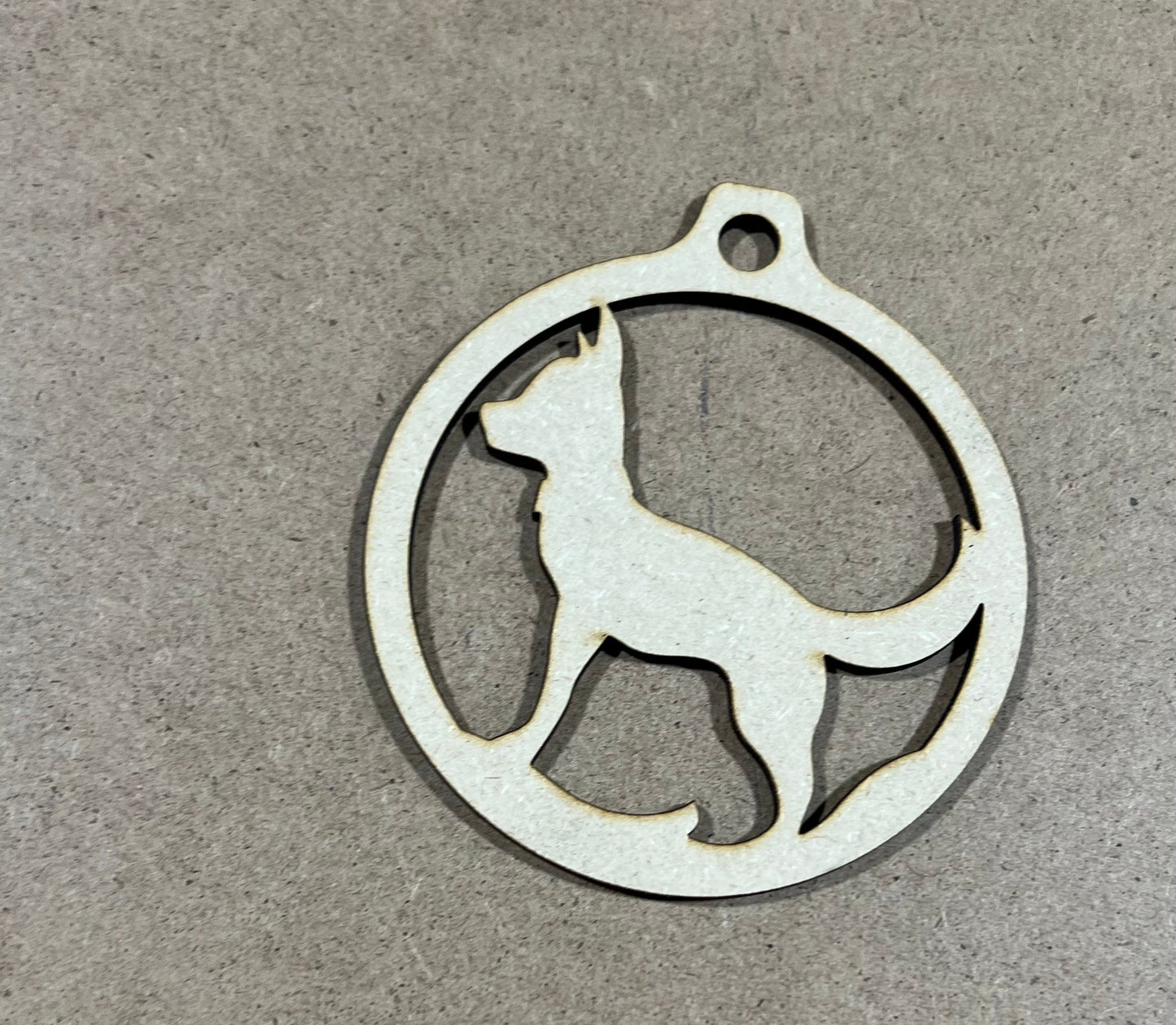 Dog Ornament  , Laser Engraved Ornament , Christmas Ornament