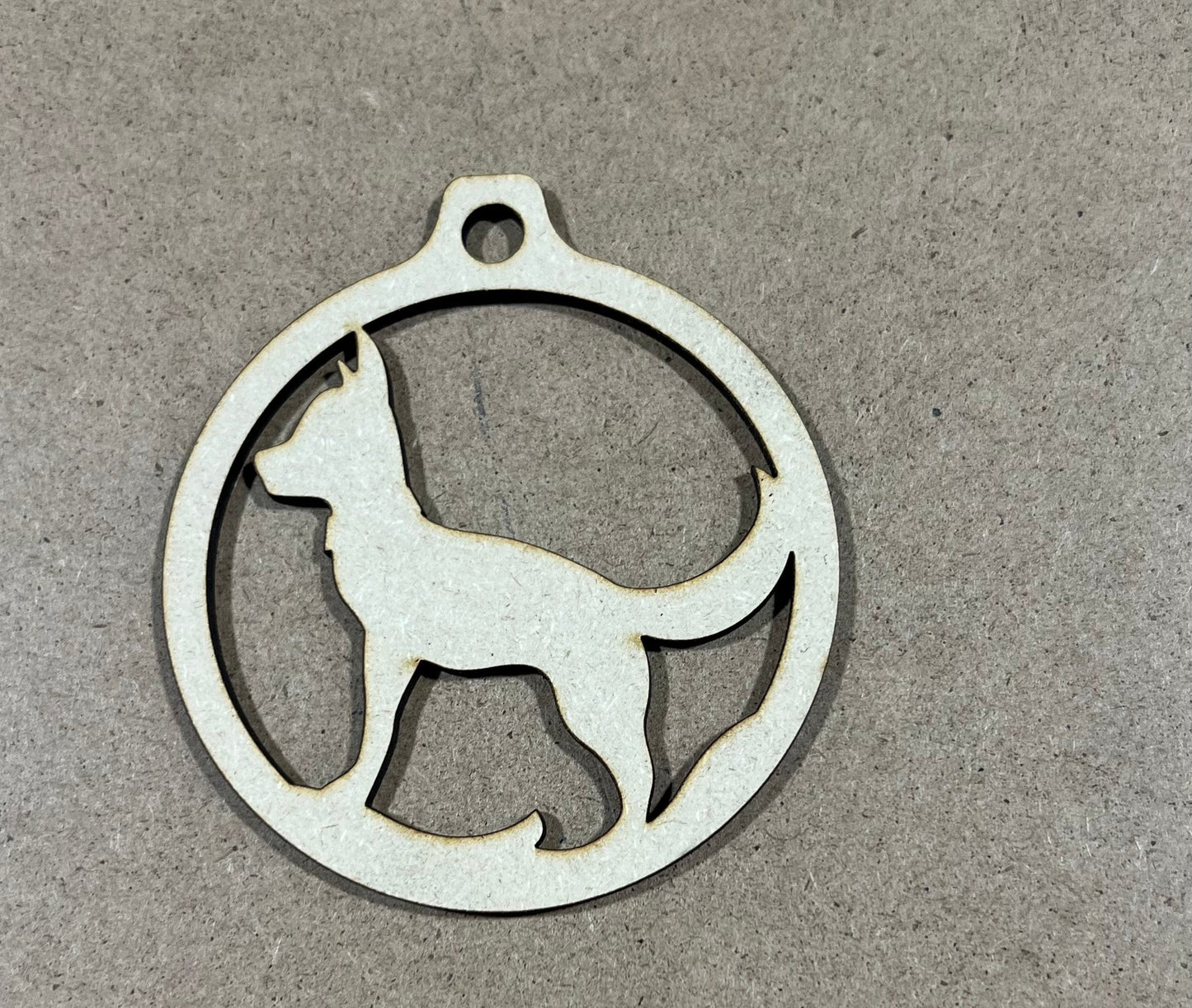 Dog Ornament  , Laser Engraved Ornament , Christmas Ornament