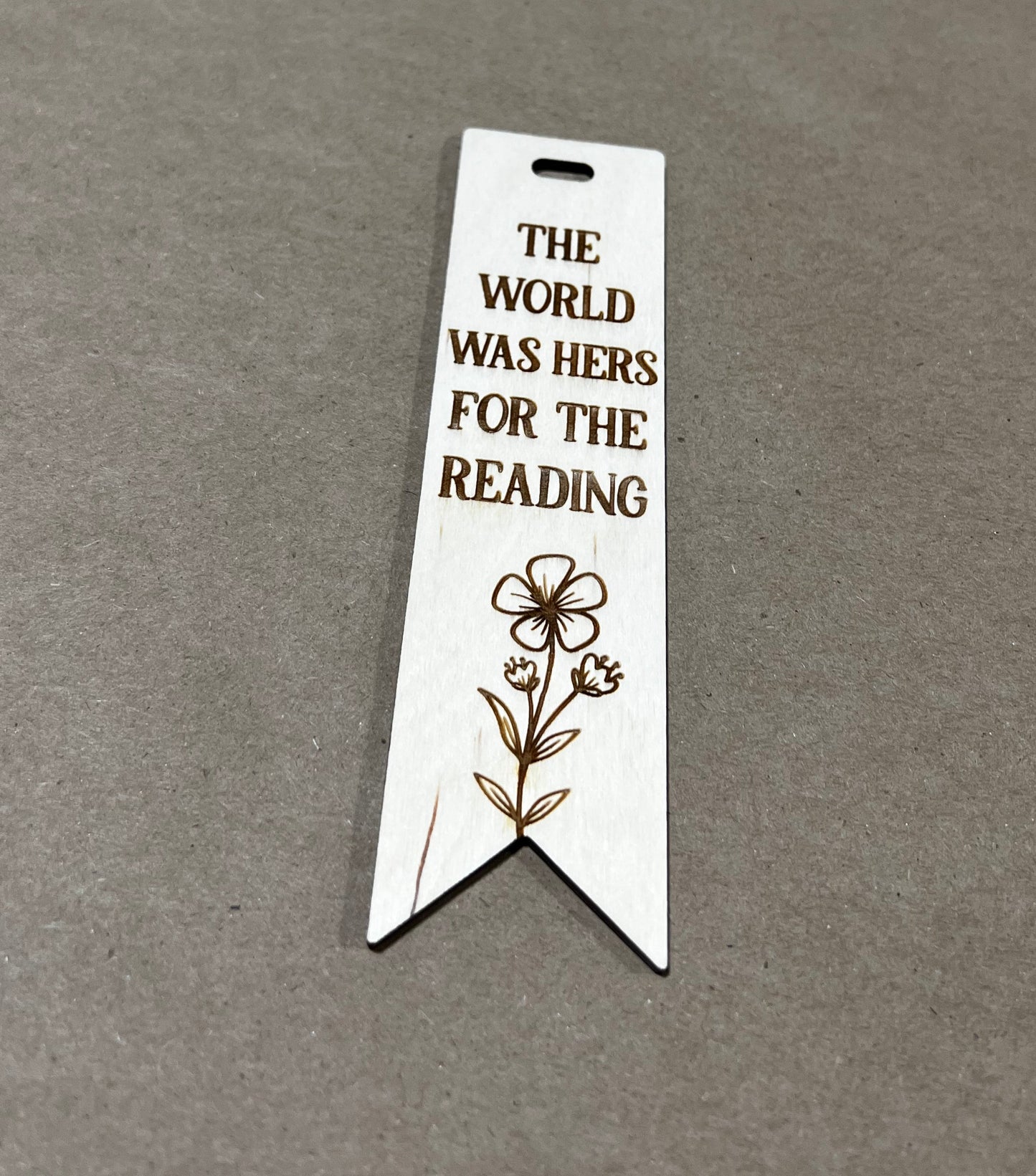 The World Was hers for the Reading Bookmark, Book Mark, Book Lover gift