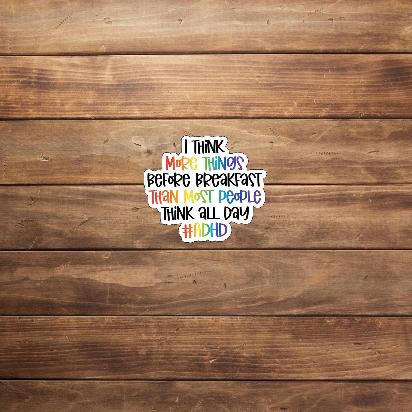 ADHD Sticker, Vinyl sticker, laptop sticker, Tablet sticker