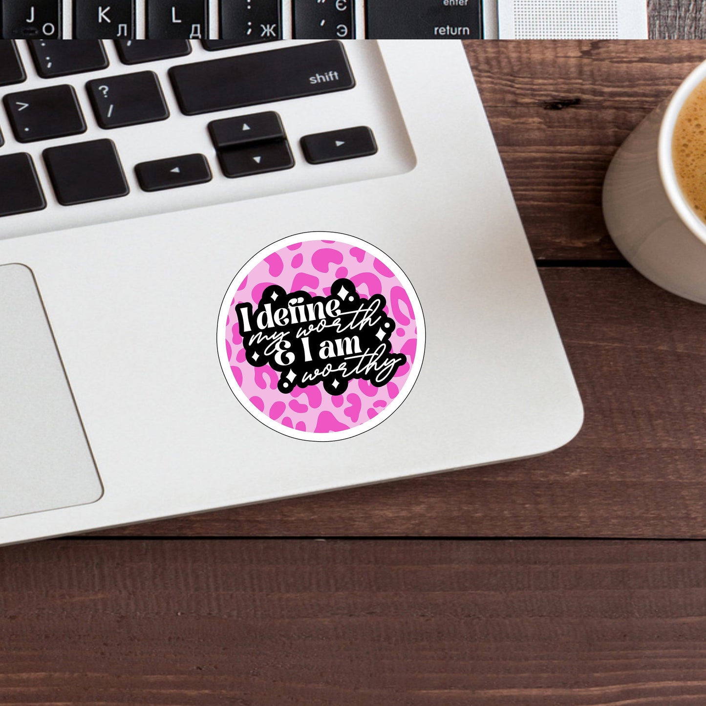 I define my worth Sticker,  Vinyl sticker, laptop sticker, Tablet sticker