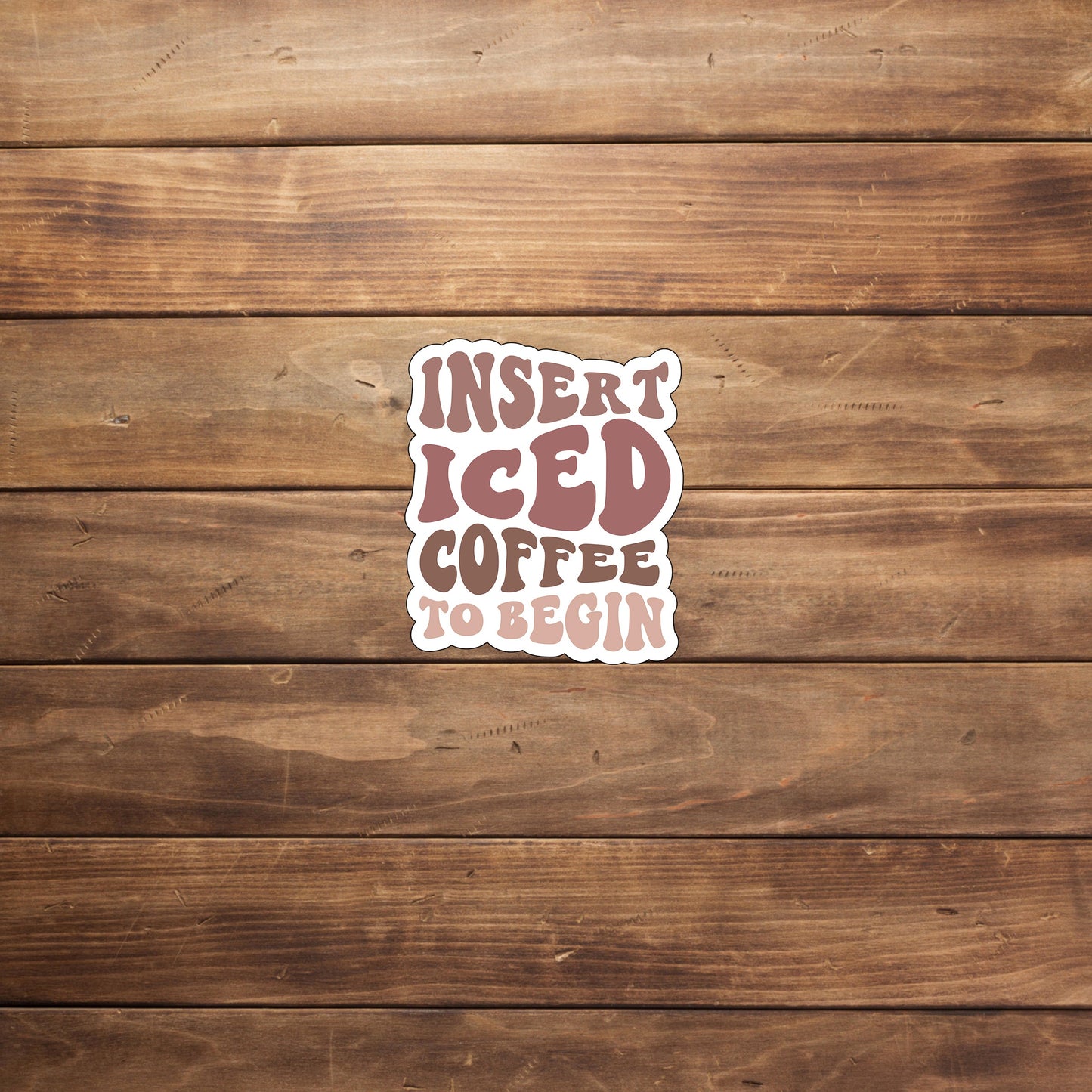 Iced Coffee Sticker, Vinyl sticker, laptop sticker, Tablet sticker