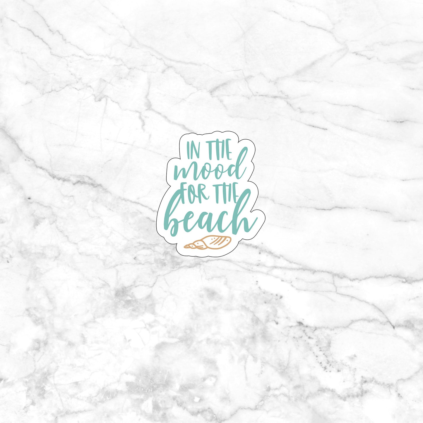 In the mood for the beach  Sticker,  Vinyl sticker, laptop sticker, Tablet sticker