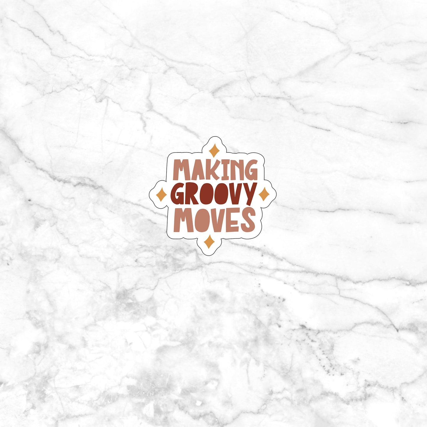 Making groovy moves  Sticker,  Vinyl sticker, laptop sticker, Tablet sticker