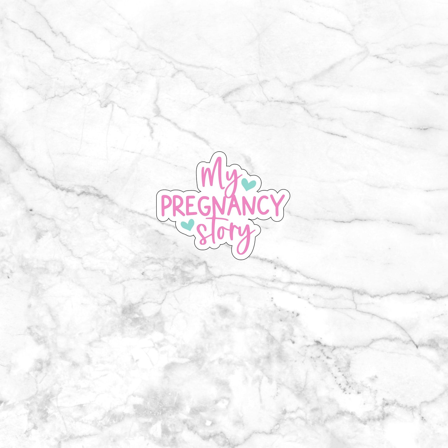 My pregnancy story  Sticker,  Vinyl sticker, laptop sticker, Tablet sticker