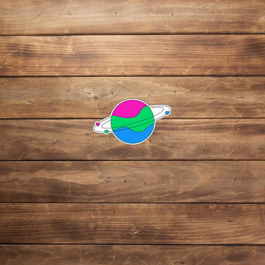 Planet polisexual Sticker