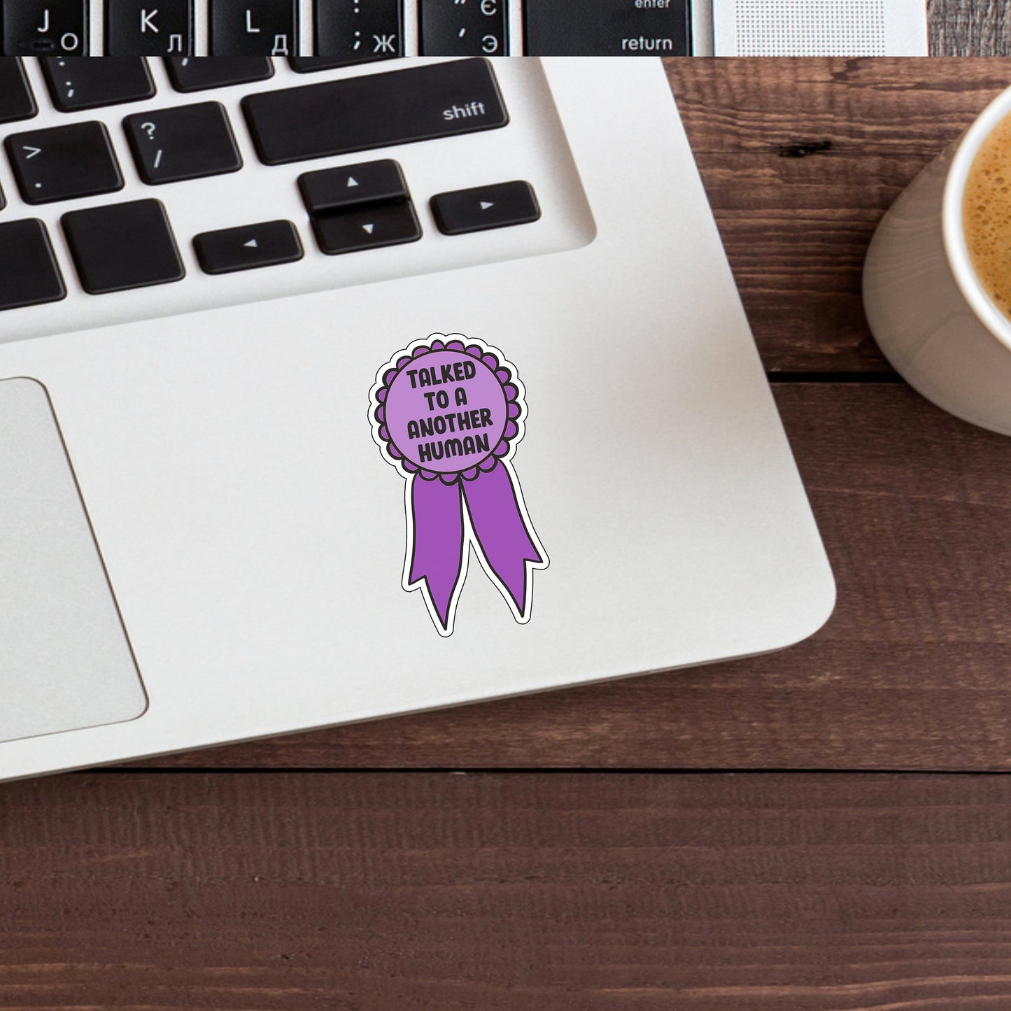 Purple Ribbon  Sticker,  Vinyl sticker, laptop sticker, Tablet sticker