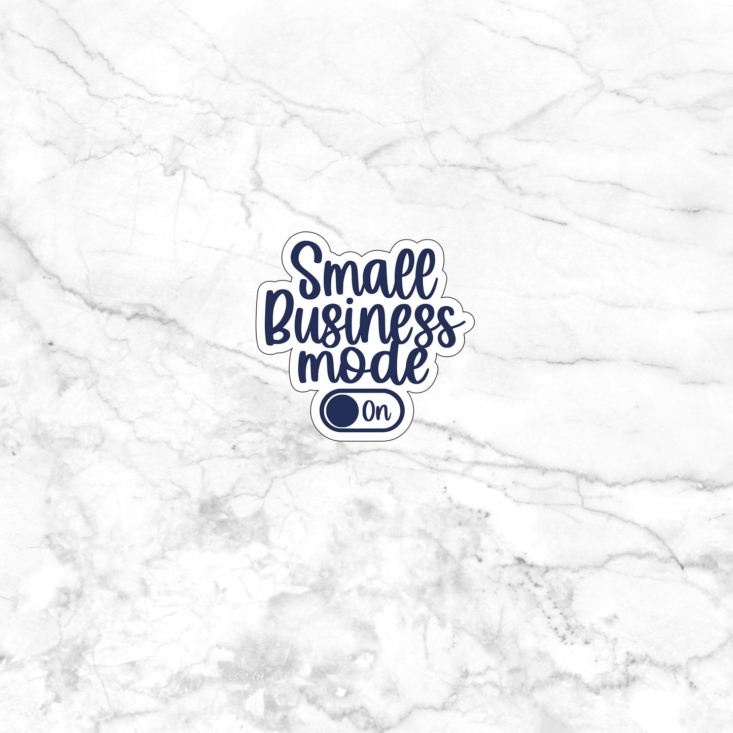 Small business mode on  Sticker,  Vinyl sticker, laptop sticker, Tablet sticker