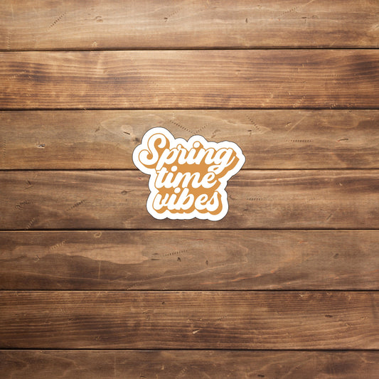 Springtime vibes  Sticker,  Vinyl sticker, laptop sticker, Tablet sticker