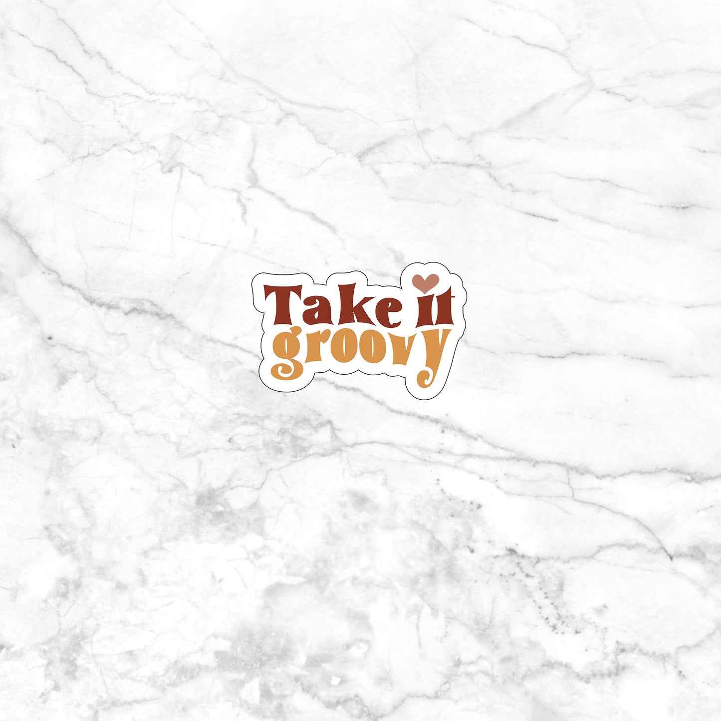 Take it groovy  Sticker,  Vinyl sticker, laptop sticker, Tablet sticker