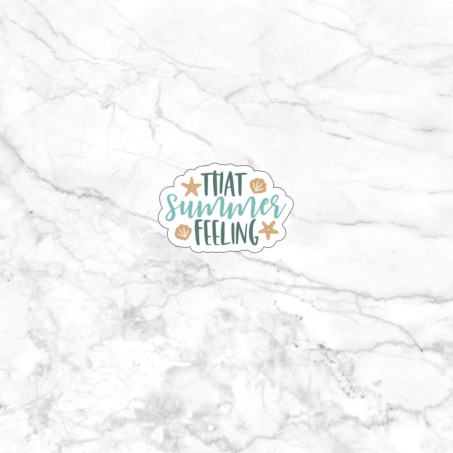 That summer feeling v  Sticker,  Vinyl sticker, laptop sticker, Tablet sticker