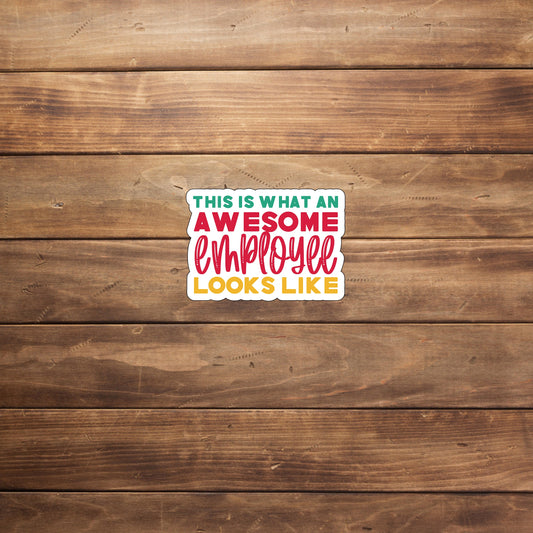 Awesome Employee Sticker, Vinyl sticker, laptop sticker, Tablet sticker