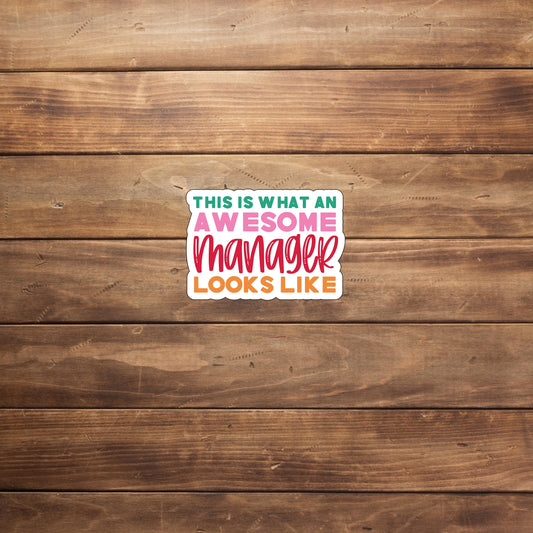 Awesome Manager Sticker, Vinyl sticker, laptop sticker, Tablet sticker