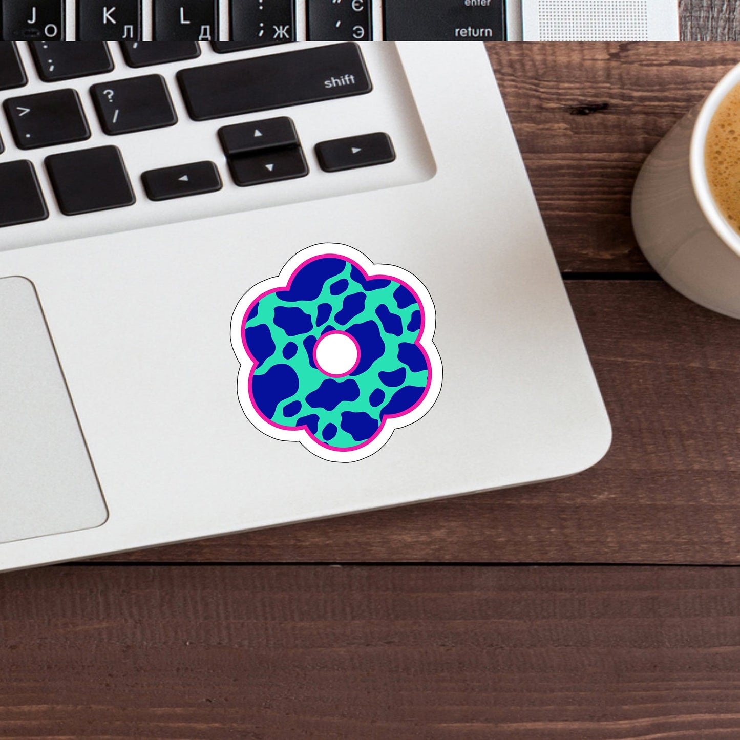 Flower Sticker, Vinyl sticker, laptop sticker, Tablet sticker