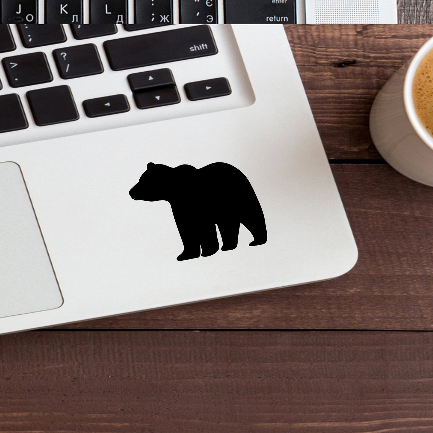 Bear Vinyl Sticker , car decal , laptop decal , window decal ,