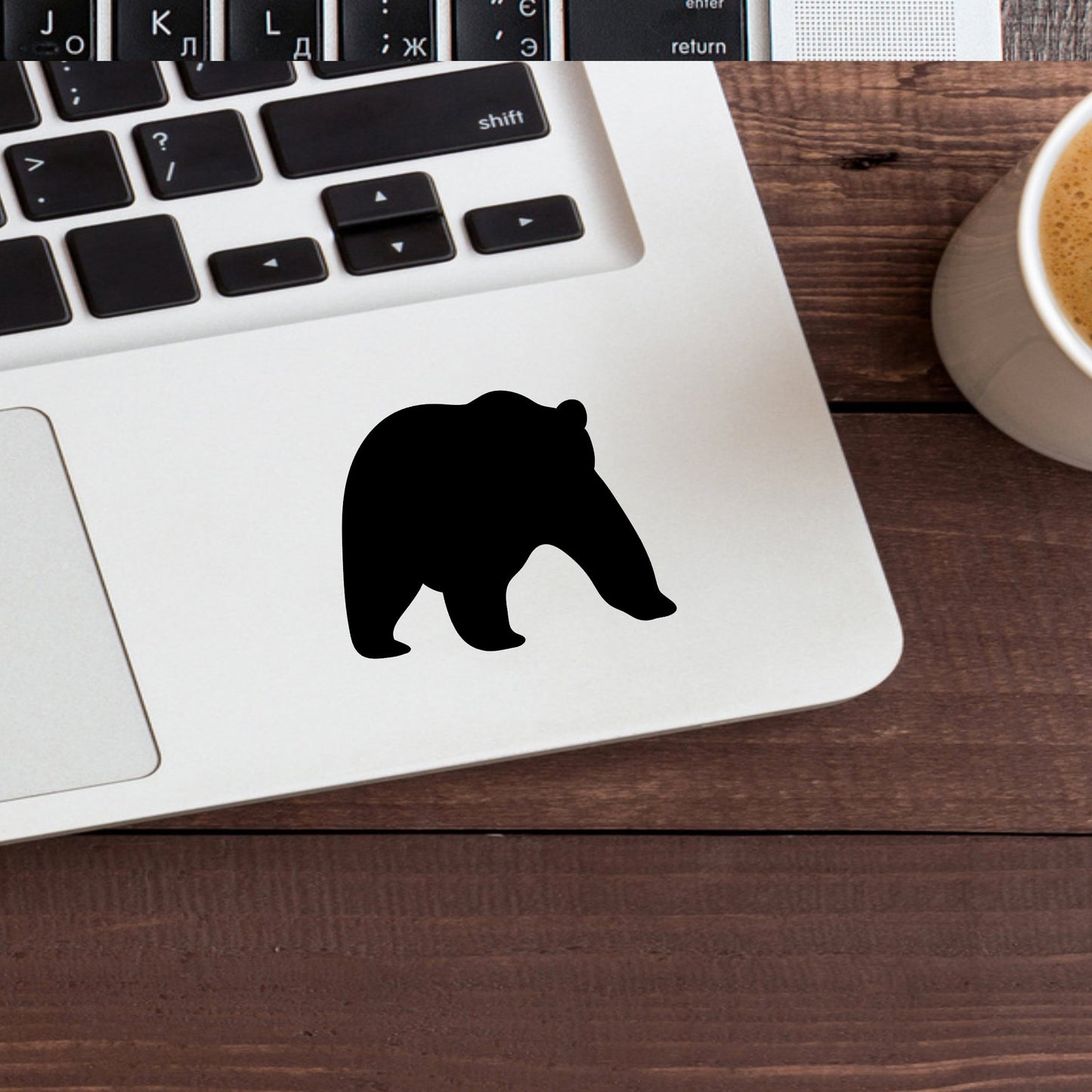 Bear Vinyl Sticker , car decal , laptop decal , window decal ,