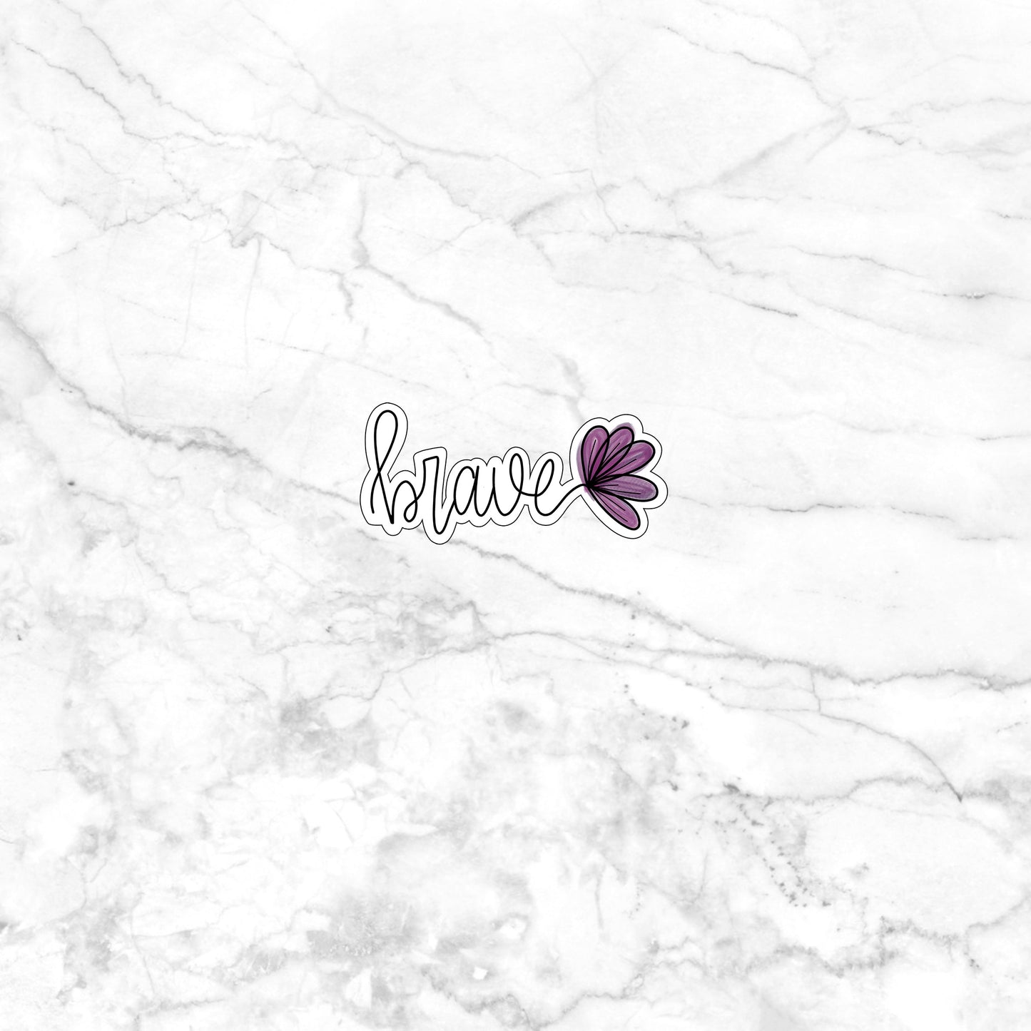 floral_brave  Sticker,  Vinyl sticker, laptop sticker, Tablet sticker