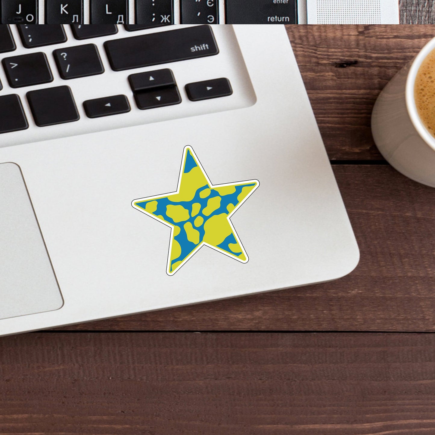 greenblueSTAR Sticker, Vinyl sticker, laptop sticker, Tablet sticker