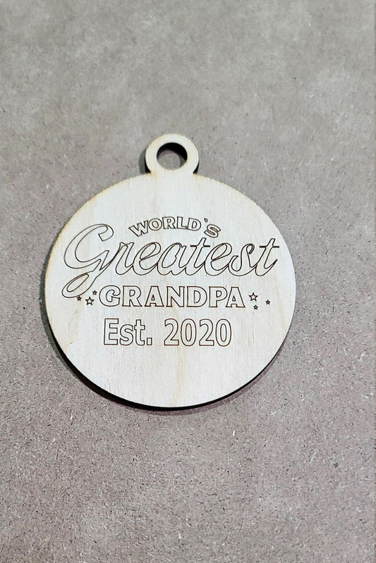 CUSTOM World's Best Ornament , Best Dad, Best Mom , Christmas Ornament