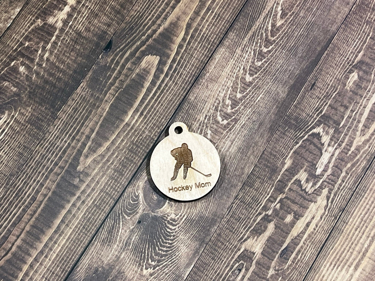 Hockey Keychain ,  Laser Engraved Keychain , bag tag , gift for her , gift for him , team gift