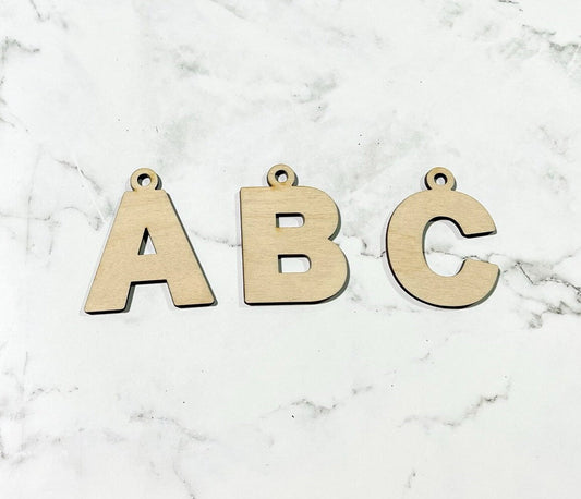 Initial Keyrings , Alphabet Keychain , Custom Bag Tag , Laser Engraved Keychain