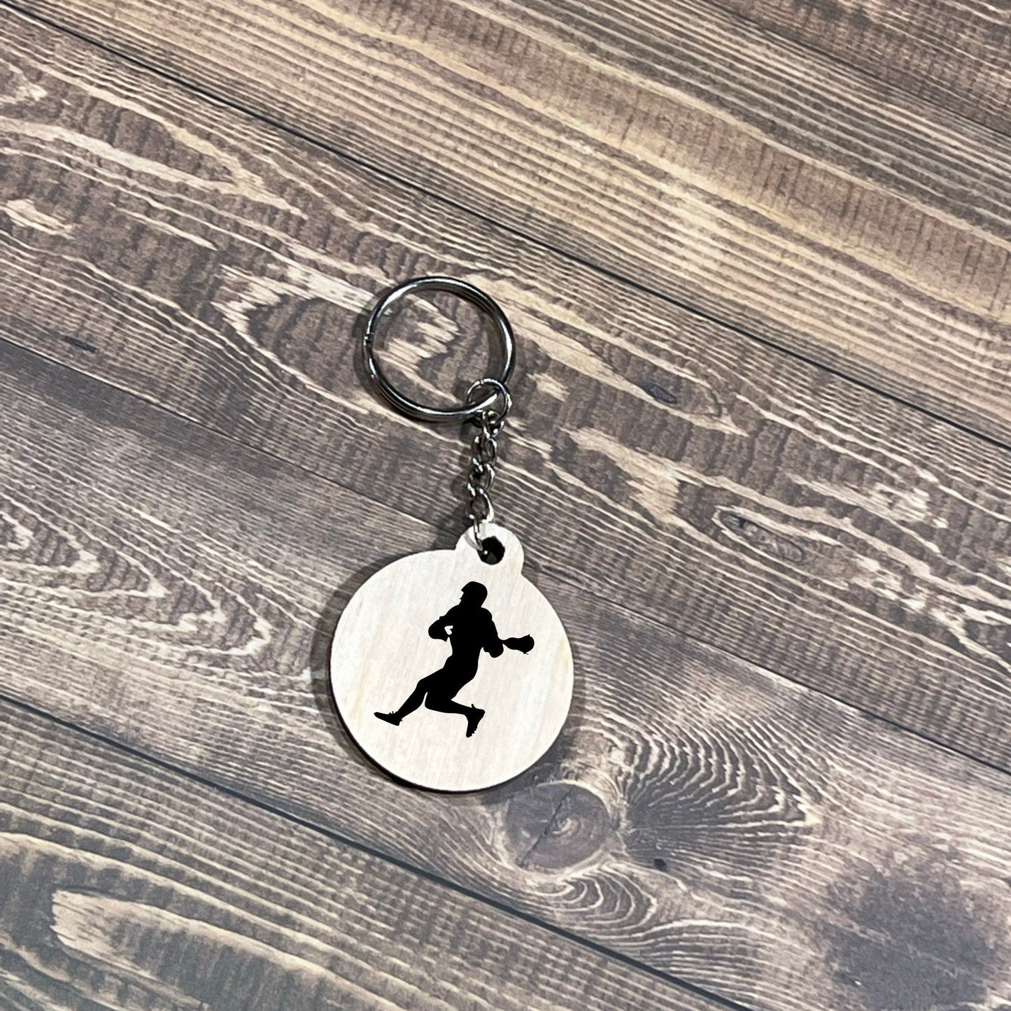 Lacrosse Keychain ,  Laser Engraved Keychain , bag tag , gift for her , gift for him , team gift