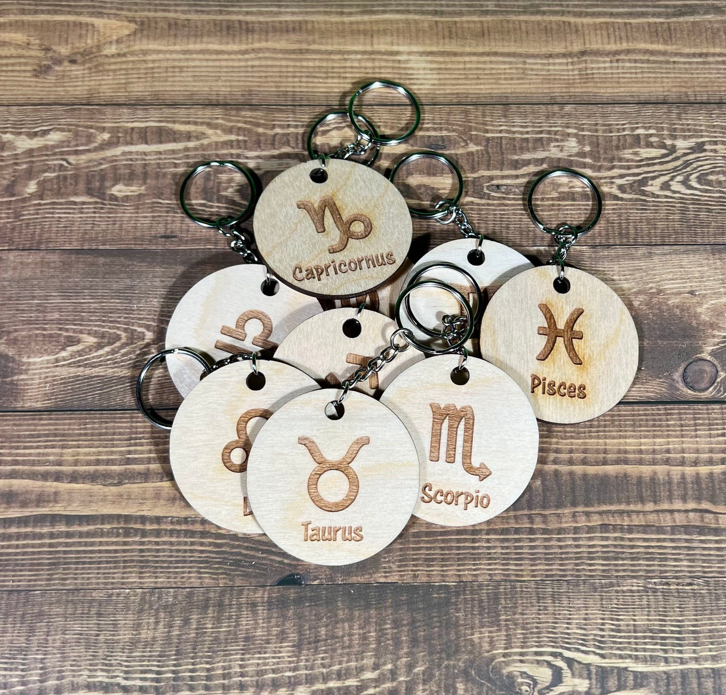 Gemini Keychain ,  Laser Engraved Keychain , bag tag , gift for her , gift for him , Zodiac Keychain ,