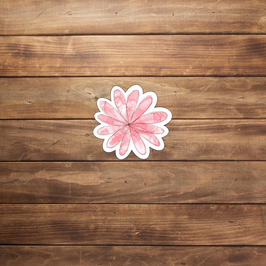 Inky Flower Pink Sticker