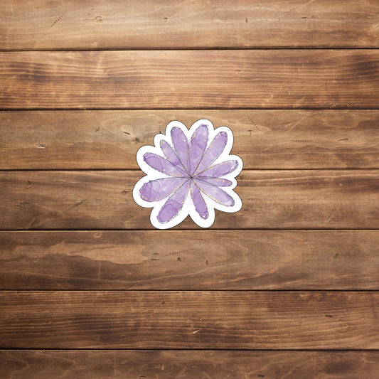 Inky Flower Purple Sticker