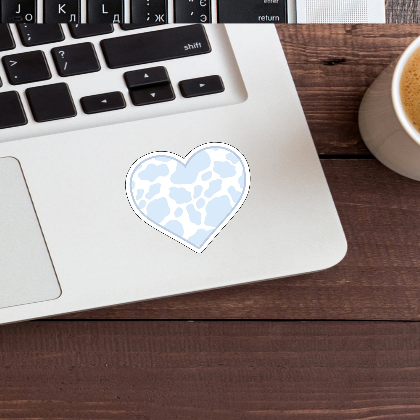 lightblueHEART  Sticker,  Vinyl sticker, laptop sticker, Tablet sticker