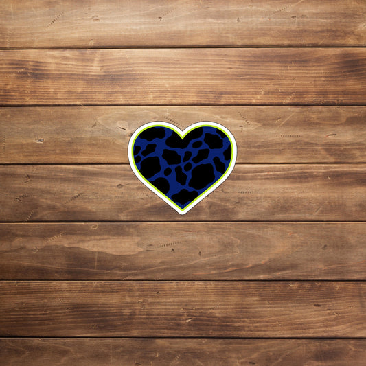 limeblueHEART  Sticker,  Vinyl sticker, laptop sticker, Tablet sticker