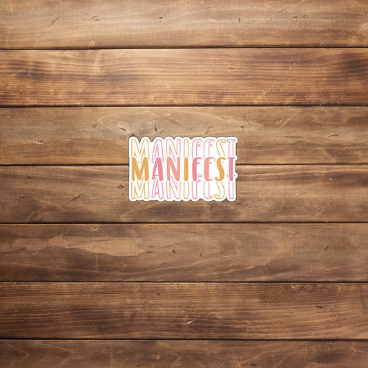 Positivity Stickers , manifest sticker