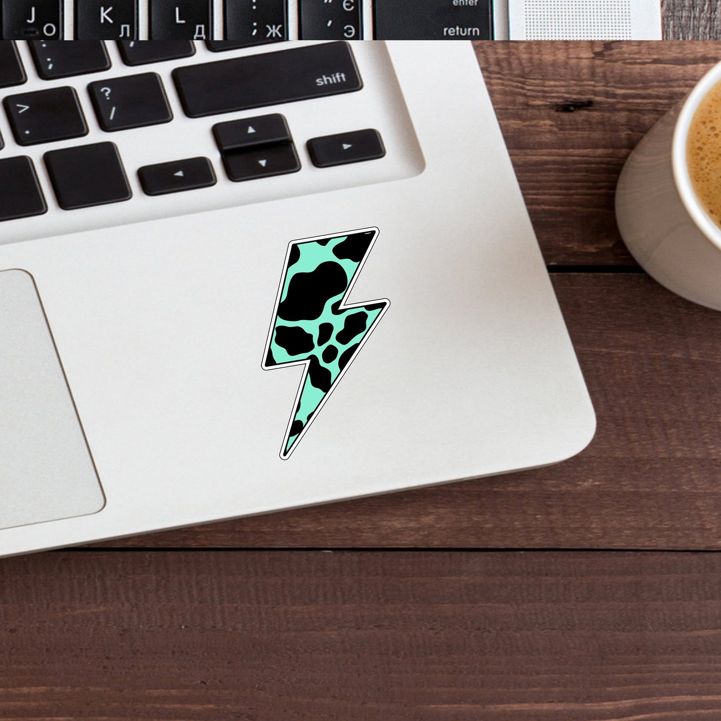 mint black LIGHT  Sticker,  Vinyl sticker, laptop sticker, Tablet sticker