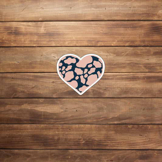 navypinkHEART  Sticker,  Vinyl sticker, laptop sticker, Tablet sticker