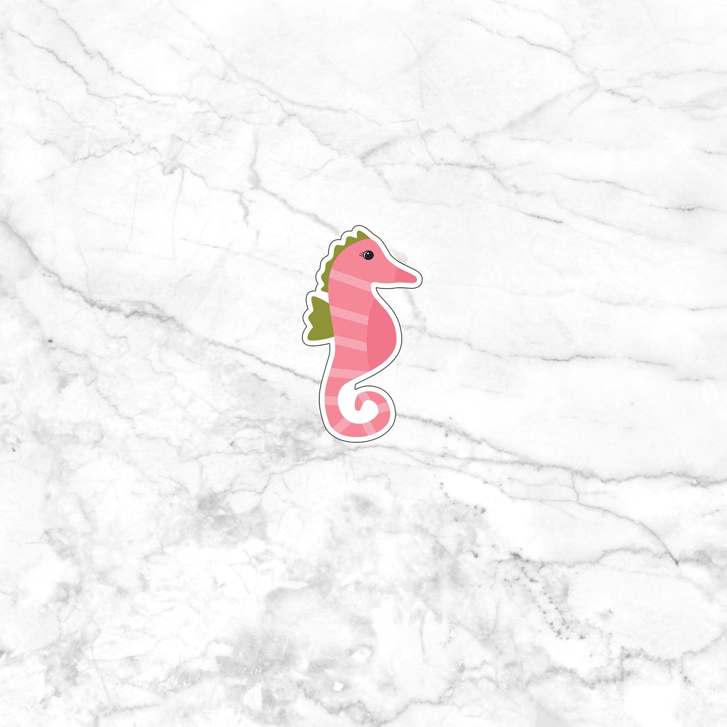 Ocean Life Stickers, seahorse sticker