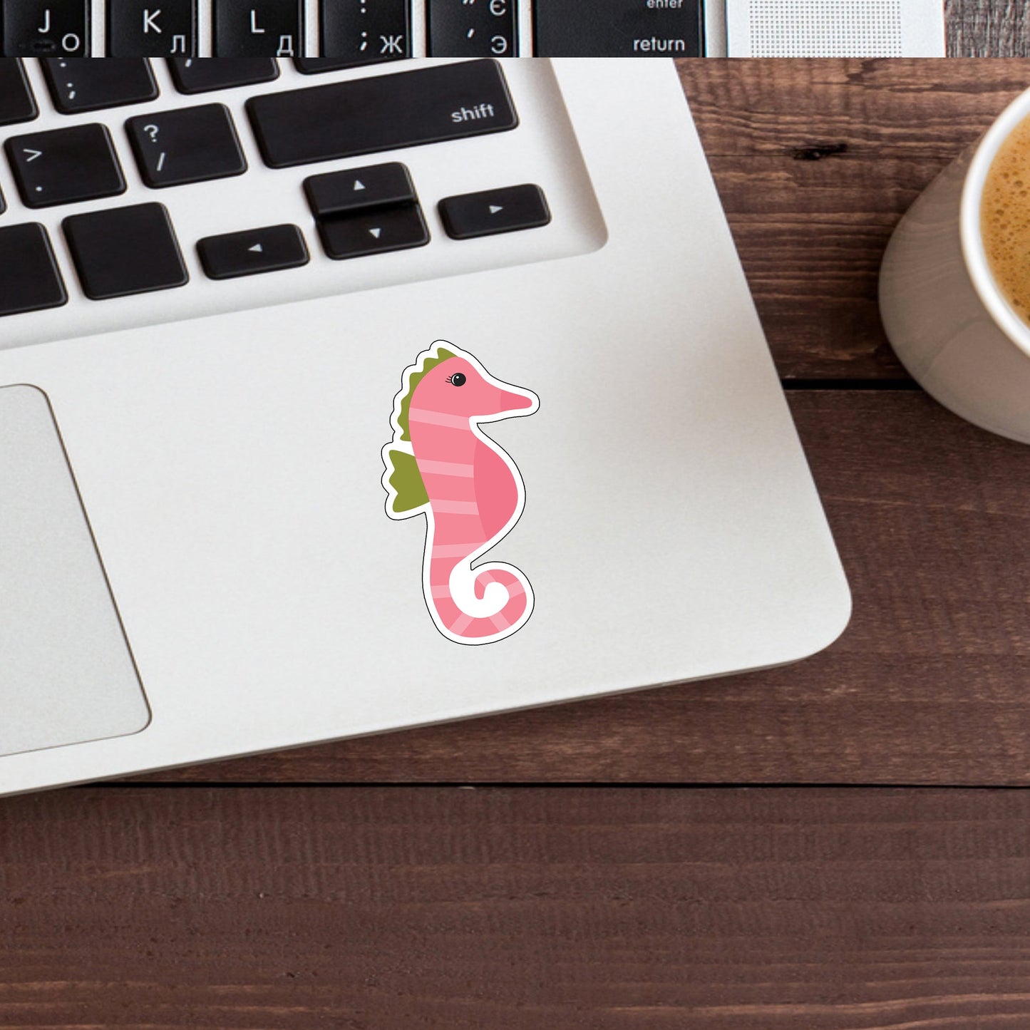 Ocean Life Stickers, seahorse sticker