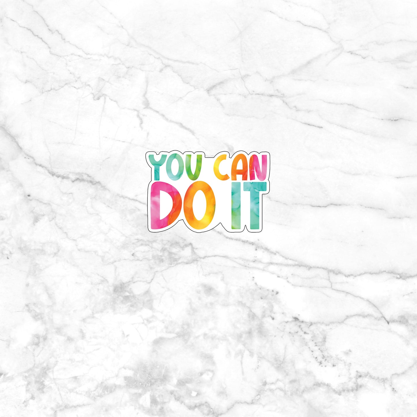 Motivational Sticker,  you-can-do-it-sticker Sticker